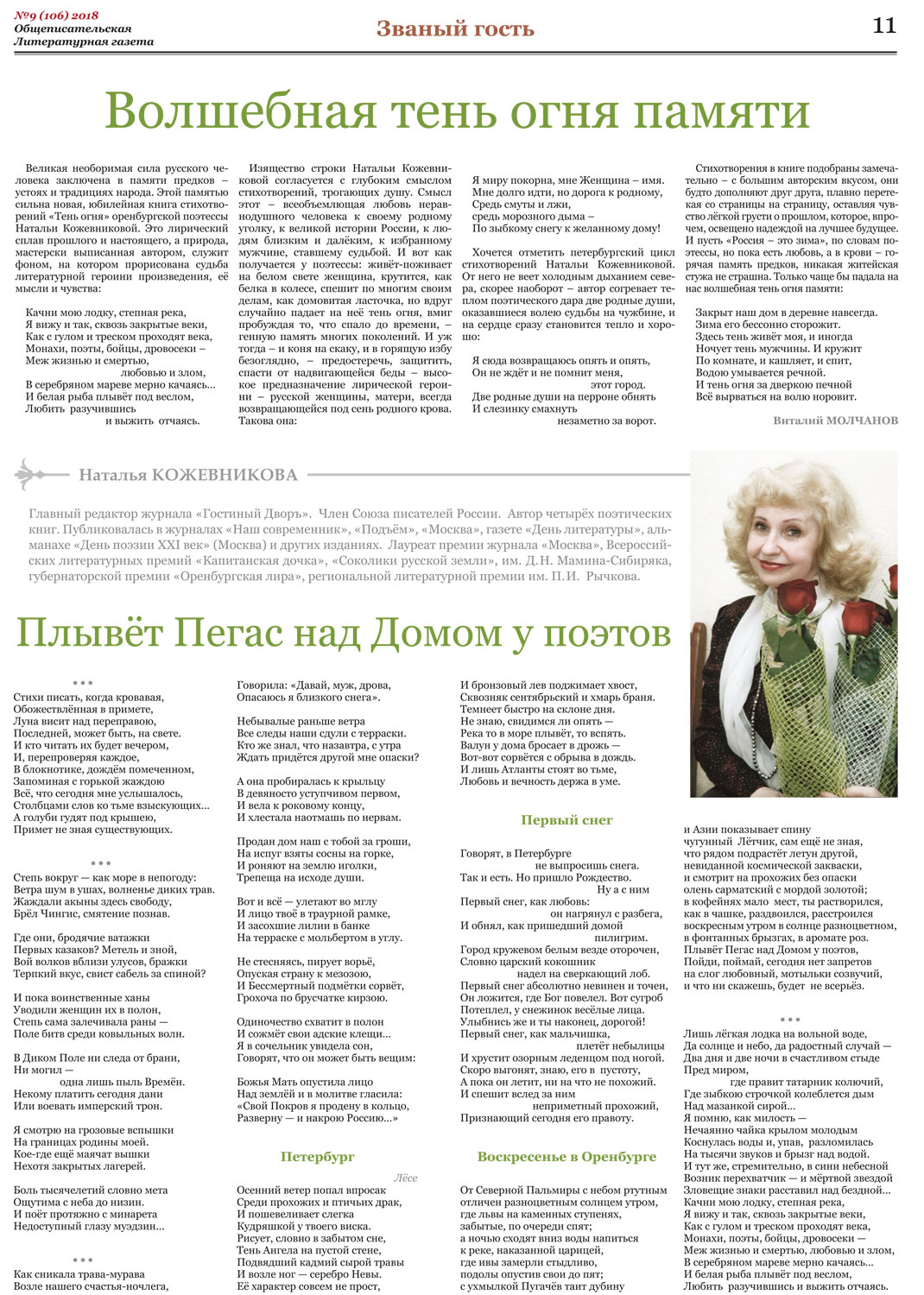 Публикация Натальи Кожевниковой